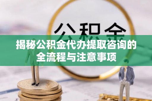 高县揭秘公积金代办提取咨询的全流程与注意事项